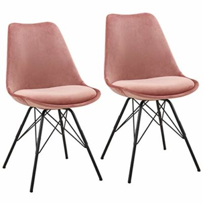 esszimmerstuhl samt rosa
